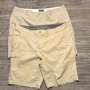 Dockers/Eddie Bauer Bundle Men's Light Tan Cargo Shorts